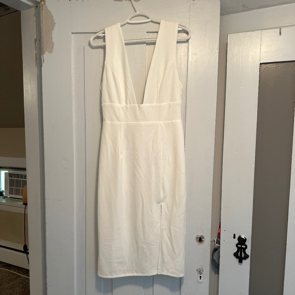 White Midi Dress
